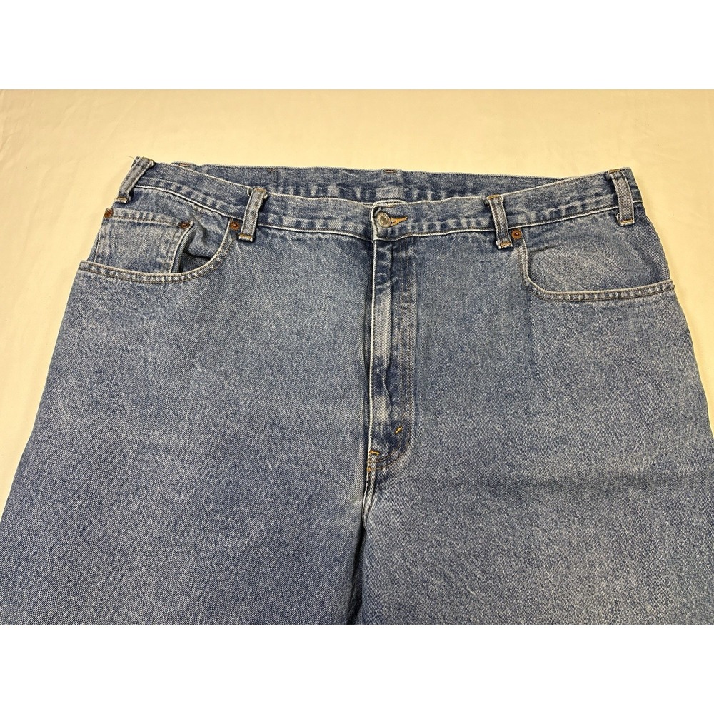 VTG 2001 Levis 560 Jeans Mens 42x32 Medium Wash Blue Loose Tapered Denim Y2K - Picture 6 of 16